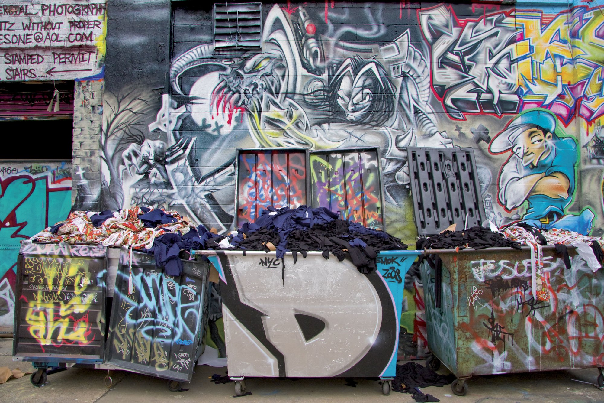 Poubelles d'artistes New-york - Graffiti - Photographie de Christine Gauche